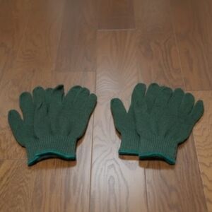 +NEW! Refrigiwear Men's Green Wool Knit Gloves 2 Pair Sz LARGE/XL NWT